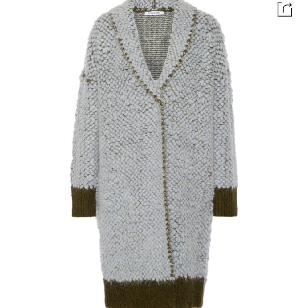 Elizabeth and James Bouclè Cardigan Coat
